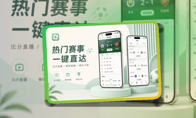 圆环亮点区 · App使用入口 · 比赛状态一眼看懂界面展示